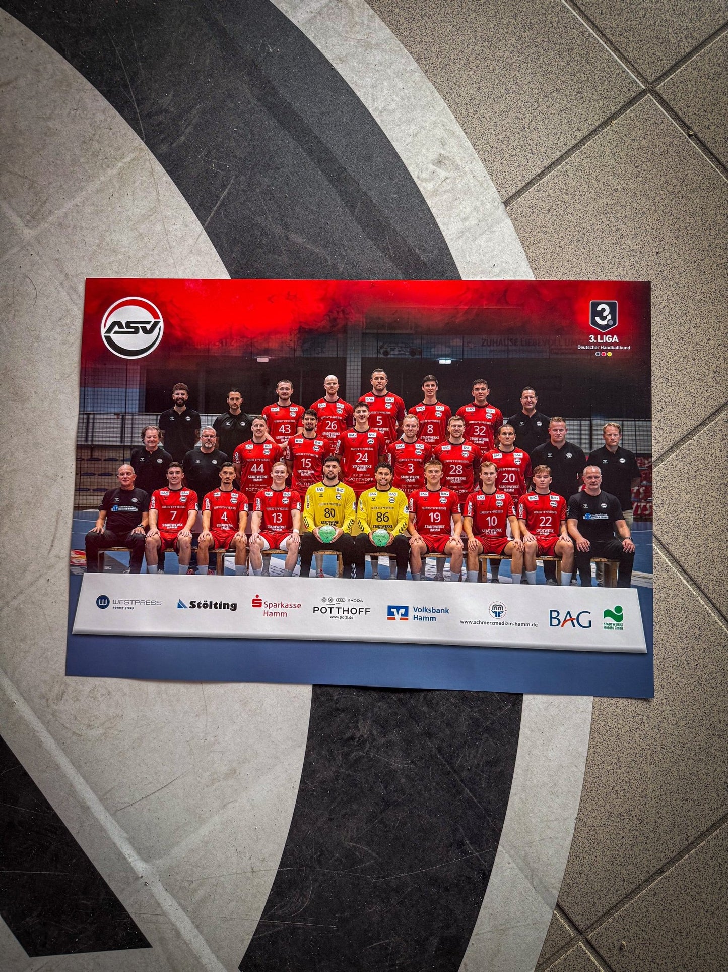 Mannschaftsposter DINA2 - ASV Hamm - Westfalen Fanshop