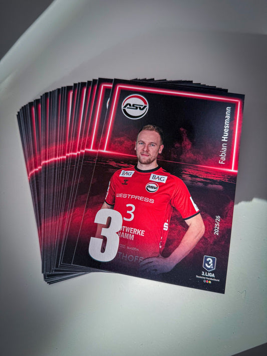 Autogrammkarte - ASV Hamm - Westfalen Fanshop