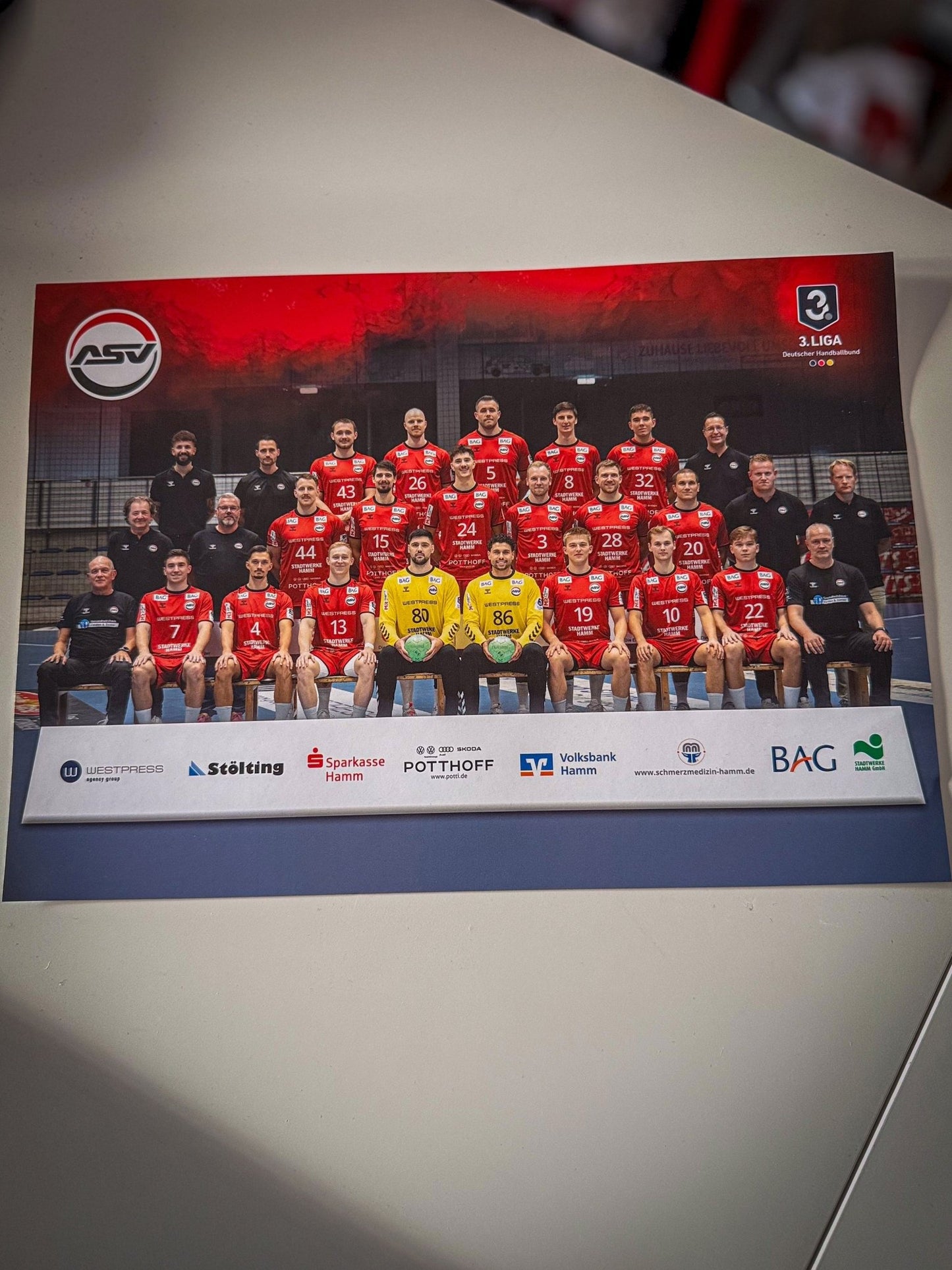 Mannschaftsposter DINA4 - ASV Hamm - Westfalen Fanshop